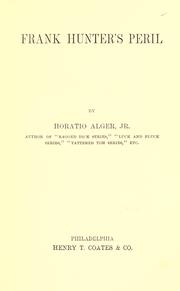 Cover of Frank Hunter's peril by Horatio Alger, Jr.