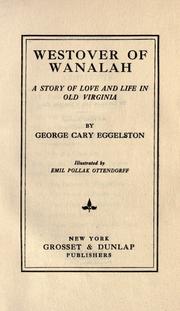 Front cover of Westover of Wanalah by George Cary Eggleston