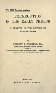Cover of Persecution in the early church by Workman, Herbert B.