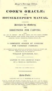 Front cover of The cook's oracle by William Kitchiner