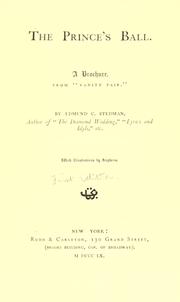 Front cover of The Prince's ball by Edmund Clarence Stedman