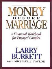 Front cover of Money before marriage by Larry Burkett