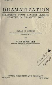 Cover of Dramatization by Sarah E. Simons