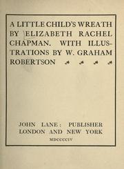 Front cover of A little child's wreath by Elizabeth Rachel Chapman