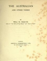 Front cover of The Australian and other verses by Will H. Ogilvie