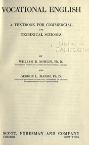 Front cover of Vocational English by William Ray Bowlin