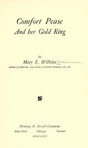 Front cover of Comfort Pease and her gold ring by Mary Eleanor Wilkins Freeman