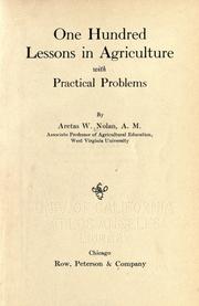 Front cover of One hundred lessons in agriculture by Aretas Wilbur Nolan