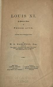 Cover of Louis XI by Casimir Delavigne