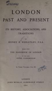 Front cover of London, past and present by Henry Benjamin Wheatley