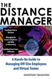 Cover of The distance manager by Kimball Fisher