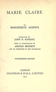 Front cover of Marie-Claire by Marguerite Audoux