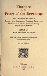 Front cover of Florence in the poetry of the Brownings by Robert Browning