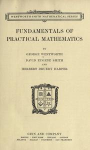 Front cover of Fundamentals of practical mathematics by George Wentworth