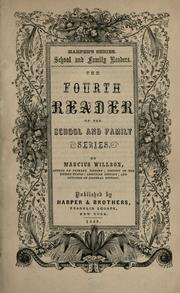 Front cover of The fourth reader of the School and family series by Marcius Willson