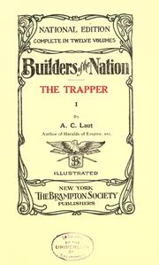 Cover of The trapper by Agnes C. Laut