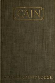 Cover of Cain by George Cabot Lodge