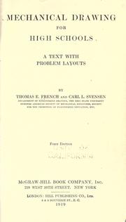 Cover of Mechanical drawing for high schools by Thomas Ewing French