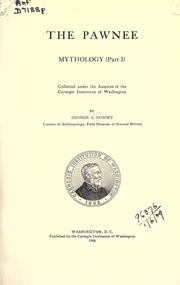 Cover of The Pawnee by George Amos Dorsey