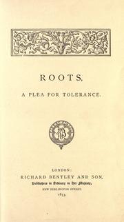 Front cover of Roots by Pembroke, George Robert Charles Herbert Earl of