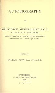 Cover of Autobiography of Sir George Biddell Airy by George Biddell Airy