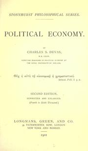 Front cover of Political Economy by Charles S. Devas