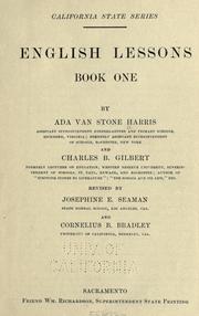 Cover of English lessons by Ada Van Stone Harris