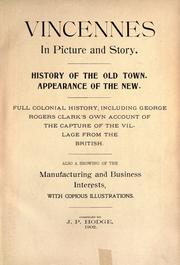 Front cover of Vincennes in picture and story by J. P. Hodge