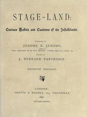 Cover of Stage-land by Jerome Klapka Jérôme