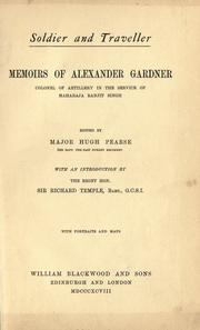 Cover of Soldier and traveller by Alexander Haughton Campbell Gardner