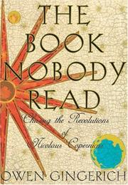 Front cover of The Book Nobody Read by Owen Gingerich
