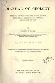 Cover of Manual of geology by James D. Dana