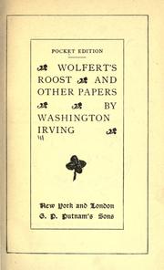 Front cover of Wolfert's roost and other papers by Washington Irving