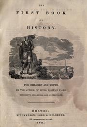 Cover of The first book of history by Samuel G. Goodrich