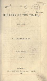 Cover of Révolution française by Louis Blanc