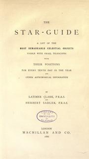 Cover of The star-guide by Latimer Clark