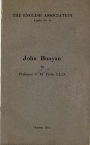Cover of John Bunyan by Firth, C. H.