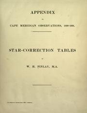 Front cover of Appendix to Cape meridian observations by Royal Observatory, Cape of Good Hope.
