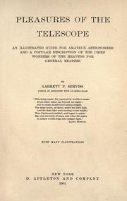 Front cover of Pleasures of the telescope by Garrett Putman Serviss