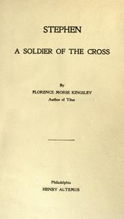 Cover of Stephen by Florence Morse Kingsley