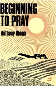 Cover of Beginning to pray by Anthony Bloom