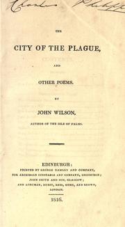 Front cover of The city of the plague by Wilson, John