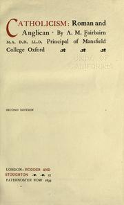 Front cover of Catholicism by Andrew Martin Fairbairn