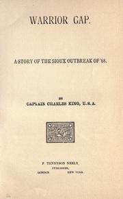 Cover of Warrior Gap by Charles King