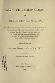 Cover of Man, the microcosm by Abraham Coles