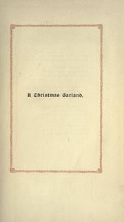Cover of A Christmas garland by Arthur Henry Bullen