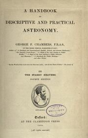 Front cover of A handbook of descriptive and practical astronomy by George Frederick Chambers
