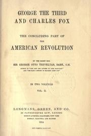 Cover of George the Third and Charles Fox by George Otto Trevelyan