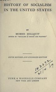 Front cover of History of Socialism in the United States by Morris Hillquit