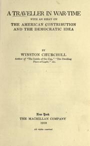 Front cover of A traveller in war-time by Winston Churchill